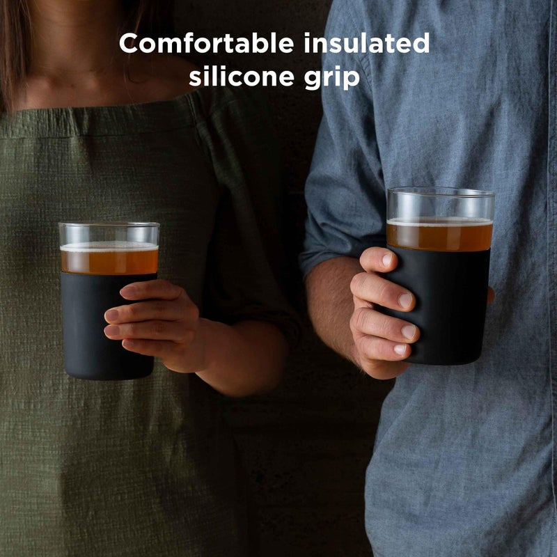 Rabbit Freezable Beer Glasses, 2 Count (Pack of 1), Black - Image 5